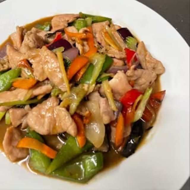 Fresh Ginger Sauce Stir Fried.